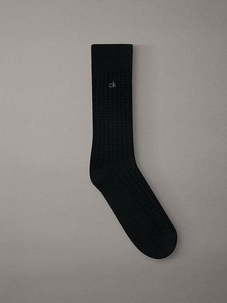 Calvin Klein Wool Blend Monogram Boot Socks