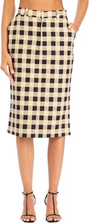 SER.O.YA Seroya Carl Linen-Blend Midi Skirt