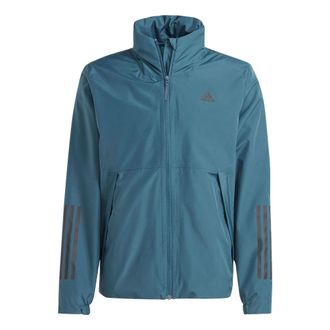 adidas BSC 3-Stripes Rain.Rdy Jacket Teal IK0507