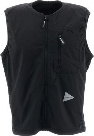 And Wander Black Lightweight Water-Repellent Insulated Vest