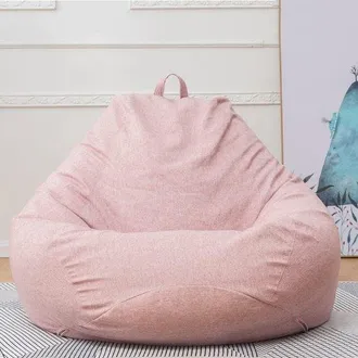 OEM Funda Rosa Para Puf - Puf Para Ni&ntilde;os Y Adolescentes - Interior Y Exterior - Silla Gaming - Polialgod&oacute;n - Alta Densidad