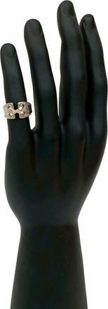 Herm&egrave;s Silver Silver 925 Band Ring (Pre-Owned)