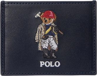 Ralph Lauren Polo Bear Card Holder - male - Ralph Lauren - Wallets & Cardholders - Blue - ONE SIZE - Accessories