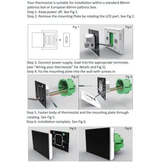 OEM Termostato Inteligente Programable Wi-fi 95-240v Control Por Aplicaci&oacute;n Y Voz Pantalla Lcd Retroiluminada Indicador De Humedad Funci&oacute;n De Bloqueo Comp