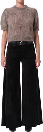 Citizens Of Humanity Amari Ultra Velvet Pant In Deep Black