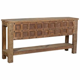 Wanderlust Deco Recibidor De Madera Marr&oacute;n 174x37x83