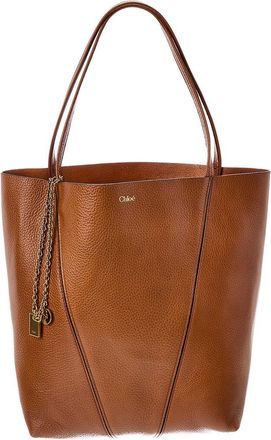 Chlo&eacute; Spin Large Leather Tote