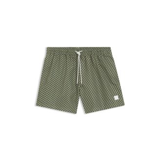 BOSS Printed swim shorts with logo badge