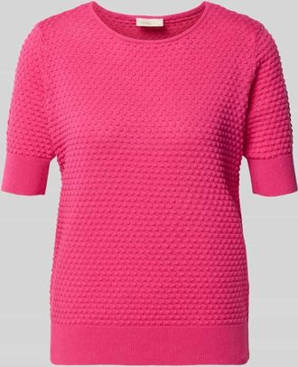 Freequent Strickpullover mit 1/2-Arm Modell Dodo in Fuchsia, Gr&ouml;&szlig;e XXL