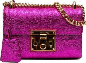 Gucci 2000-2015 Small Metallic Leather Padlock crossbody bag - Paars