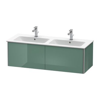 Duravit Duravit Xsquare Vanity Unit Unitario De Pared 128.0 X 47.8 Cm, 2 Cajones, Para Lavabo Me De Starck 233613, Color (frente/cuerpo): Jade Laca Alto Brill