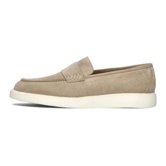 Stefano Lauran Schoenen, Heren, Beige, 46 EU, Beige Loafers 7183 Stijlvolle Comfortabele Schoenen