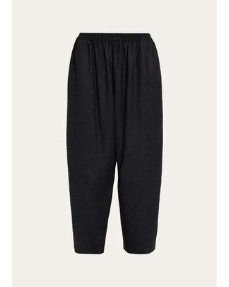 Eskandar Wool Flannel Japanese Trousers