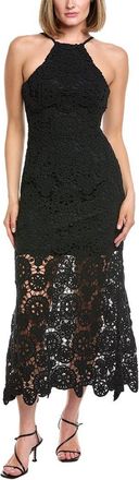 AMUR Amur Crochet Midi Dress