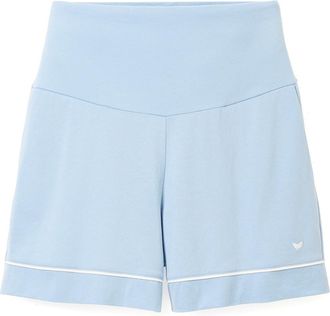 Petite Plume Luxe Pima Cotton Maternity Shorts in Periwinkle at Nordstrom, Size X-Small