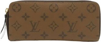Louis Vuitton Pre-owned Wallets, female, Brown, Size: ONE SIZE Pre-owned Monogram Reverse Clemence Wallet