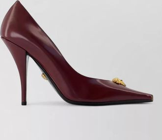 Versace leather pointed-toe pumps