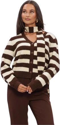 Ydence Ydence - Cardigan Felicity - Dames - Truien - Veelkleurig - Maat: XL Wol