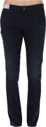 Incotex Dark Wash Slim-Fit Cotton-Blend Jeans