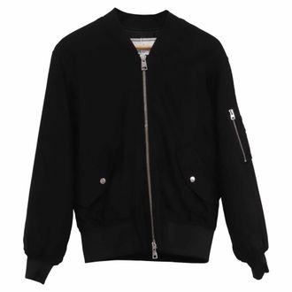 Ami Bomber Jacket in Black Viscose
