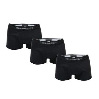 Armani Heren boxershorts van Armani in een 3-pack in zwart