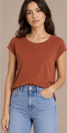 Stateside 2X2 Chevron Dolman Top In Sienna