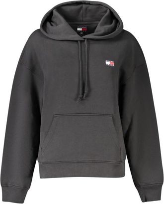 Tommy Hilfiger Zwarte Dames Hoodie - Dames - Hoodies - Zwart - S - Katoen - Hoodies & sweatvesten