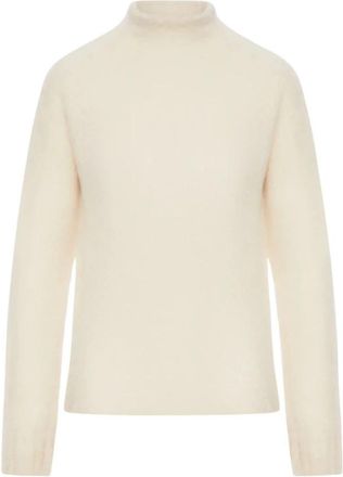 Max Mara Turtleneck Trui - Dames - Coltruien - Beige - M - Wol - Truien & Vesten