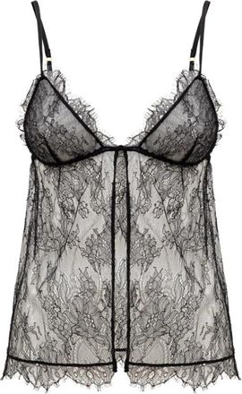 Tom Ford Zwarte Kant Top Driehoek Elastische Band - Dames - Tops zonder mouwen - Zwart - S - Tops