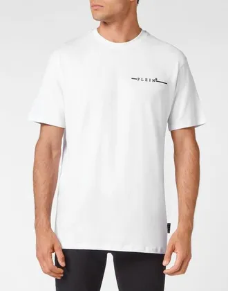 Philipp Plein T-Shirt Round Neck Comfort Men in White/black at Nordstrom, Size Xxx-Large