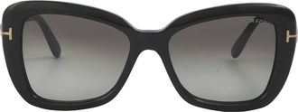 Tom Ford Maeve Smoke Gradient Butterfly Ladies Sunglasses FT1008 01B 55