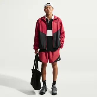 Nike Mens Windrunner Lightweight Woven Shorts in Red | IF3398-608