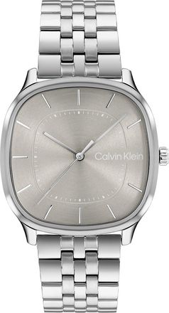 Calvin Klein Mens Rounded Case Sunray Dial Watch - Metallic - OS