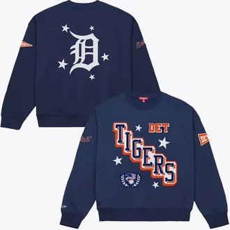 Mitchell & Ness Womens Mitchell & Ness Navy Detroit Tigers Pep Rally Sweatshirt at Nordstrom, Size Small