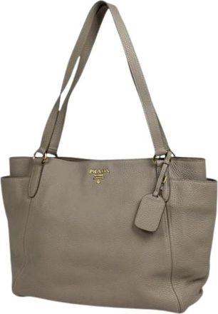 Prada Pre-owned Tote Bags, female, Gray, Size: ONE SIZE Pre-owned Vintage Tote Bag