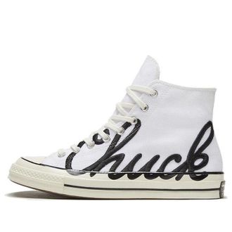 Converse Chuck 70 High Scripted Signature Print - White Egret 167696C