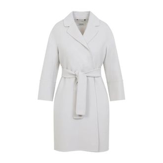 Max Mara Arona Coat - female - Max Mara - Belted Coats - White - S - Coats