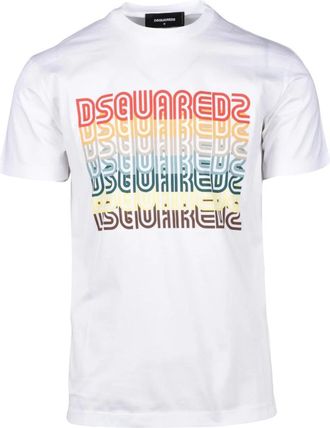 Dsquared2 Dsquared 2 tshirt - Heren - T-shirts - Wit - S - Katoen - Tops