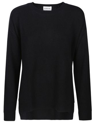 P.A.R.O.S.H. Loos Black Wool-Cashmere Sweater