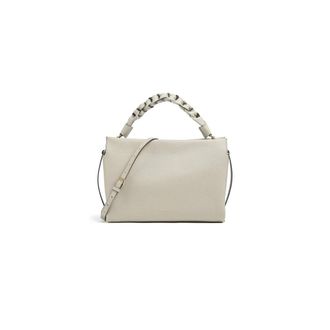 Coccinelle Boheme Grana Double Shoulder Bag - Dames - Handtassen - Beige - ONE Size - Leer - Tassen