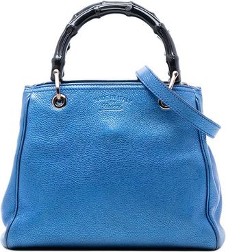 Gucci Pre-owned Gucci Small Metallic Calfskin Bamboo Shopper Satchel Ladies AOYP2PPNG9VNJPOZ
