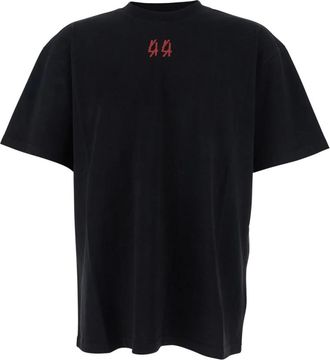 44 Label Group Zwarte TEE T-shirts en Polos - Heren - T-shirts - Zwart - L - Tops