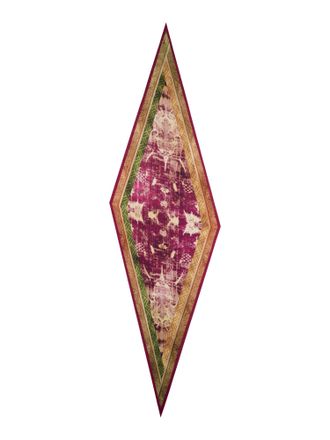 Pierre-Louis Mascia Aloeuw Model Pure Silk Artisan Triangle Scarf