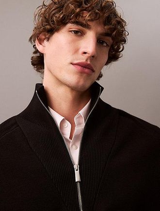 Calvin Klein Jersey T&eacute;cnico De Punto Con Cremallera En El Cuello