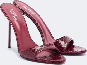 PARIS TEXAS Mules Lidia de piel grabada