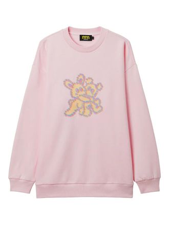 Mini Cream crew-neck sweatshirt - women - Cotton/Polyester - M - Pink