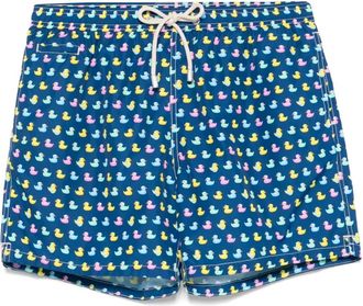 MC2 Saint Barth Costume da bagno con stampa Ducky Pastel - Blu