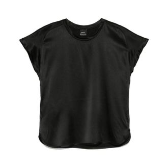 Pinko Pinko, Dames, Tops, Zwart, Maat: 2XS Zijde