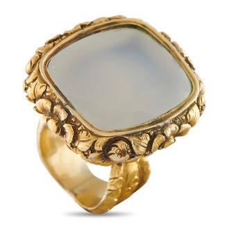 Luxury Bazaar Antique 18K Yellow Gold Ring MF12-042926