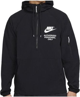 Nike NSW Woven Unlined Anorak Hoodie Asia Sizing Black DN2640-010